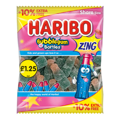 Haribo Bubblegum Bottles -UK