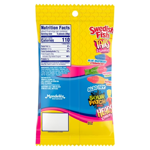 Swedish Fish Tails 2 Flavors in 1