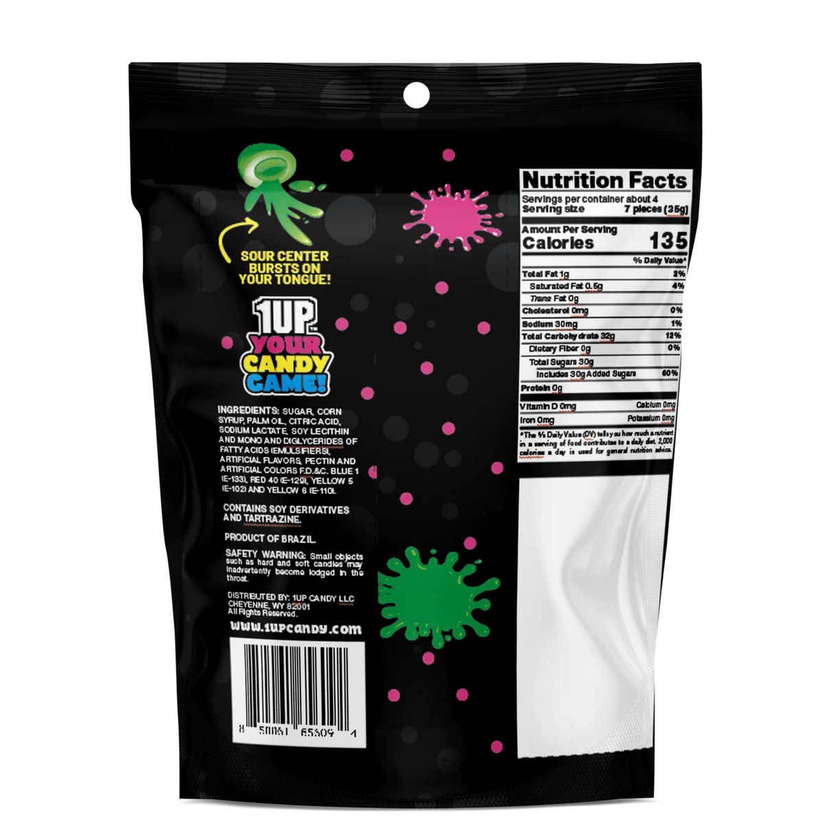 1UP Sour Bursts Fruit Chews - Orange Pack