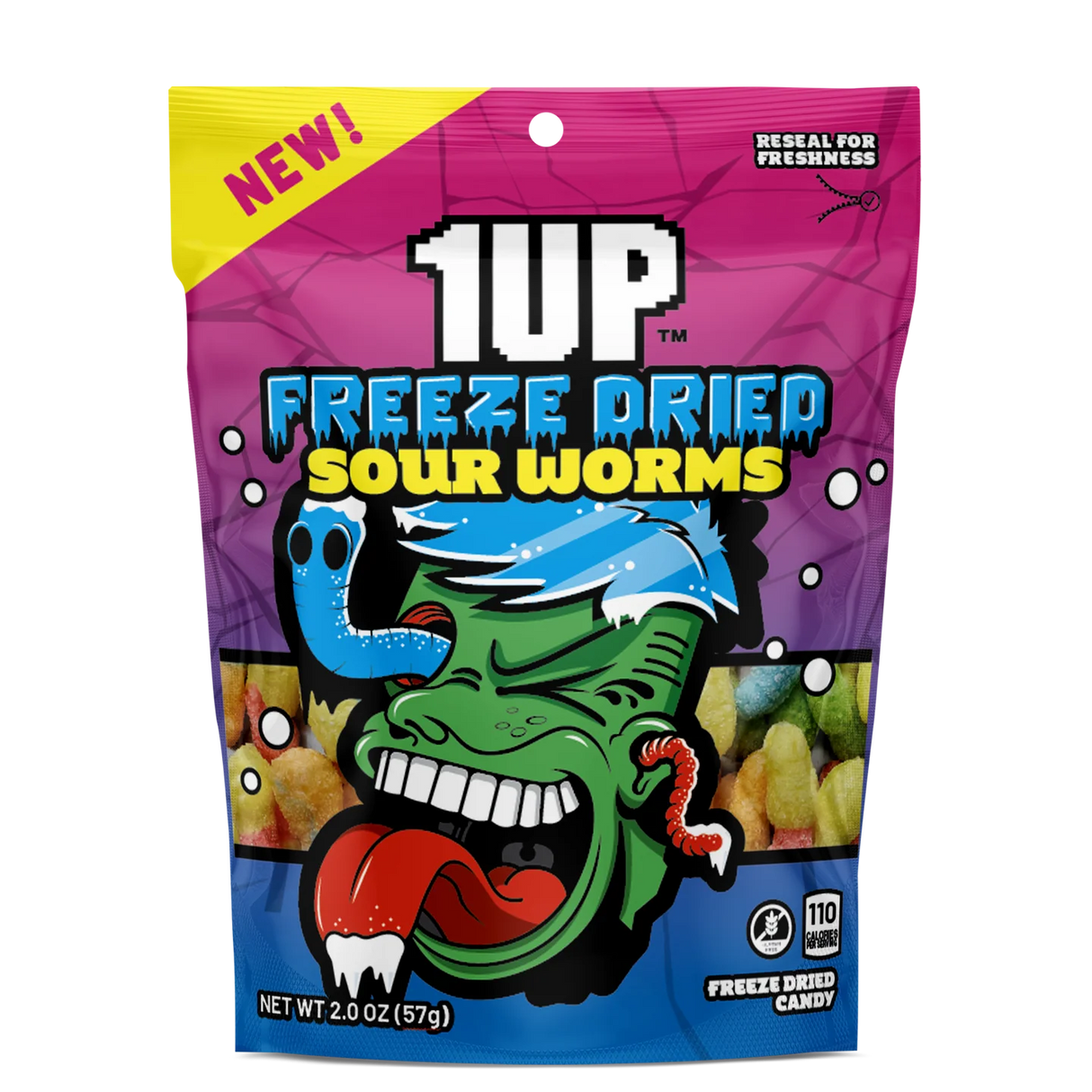1UP Freeze Dried Sour Worms