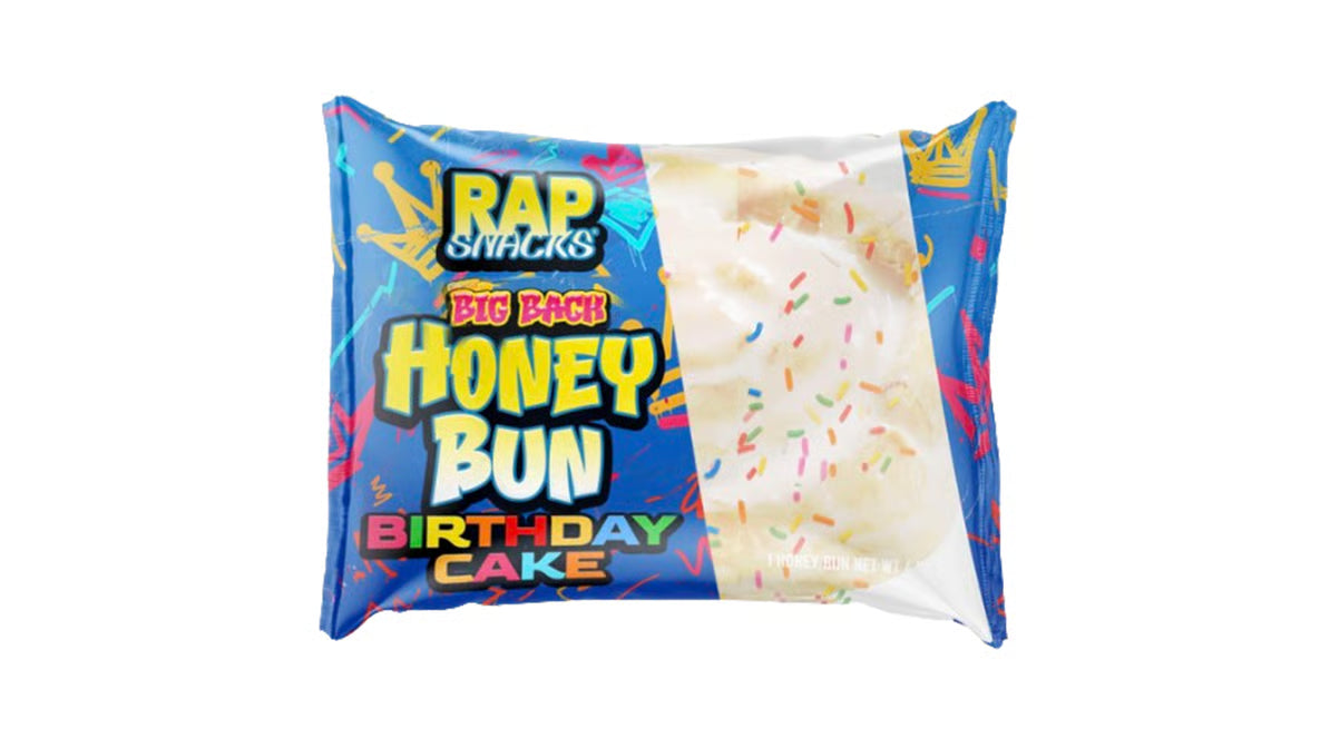 Rap Snacks Big Back Birthday Cake Honey Bun