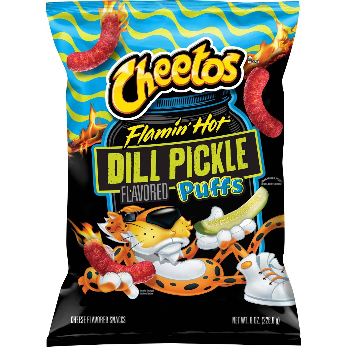 Cheetos Flamin' Hot Dill Pickle Puffs