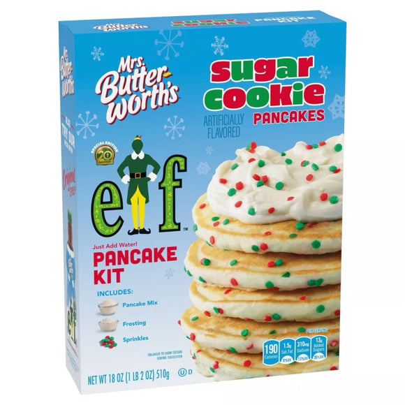 Mrs. Butterworth’s Elf Sugar Cookie Pancake Kit