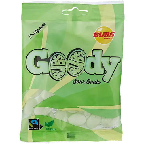 Bubs Goody Sour Pear Ovals - Sweden