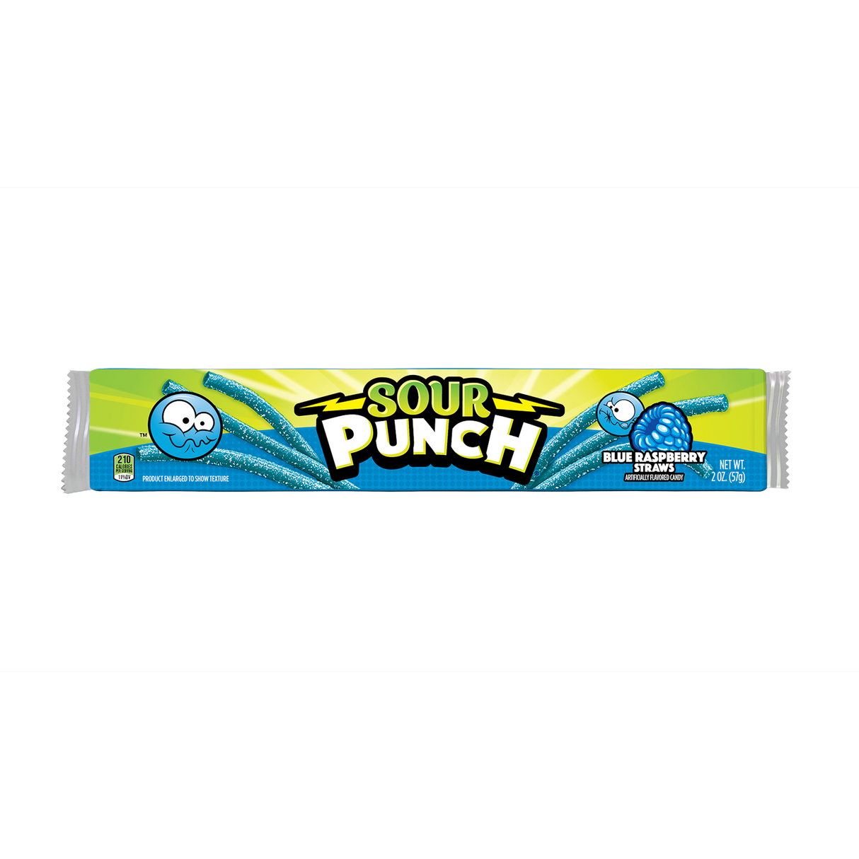 Sour Punch Blue Raspberry Straws