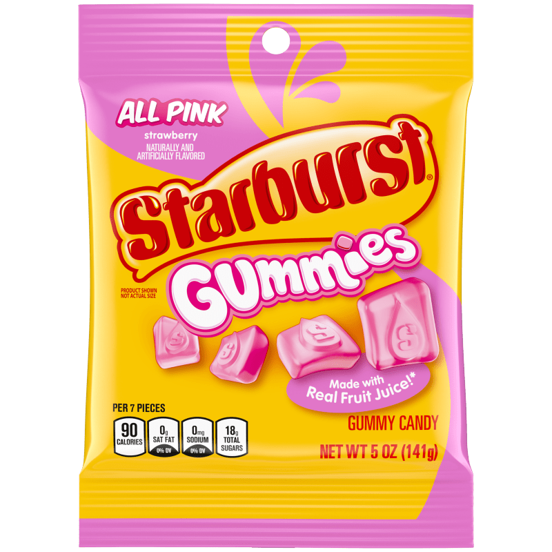 Starburst Gummies All Pink
