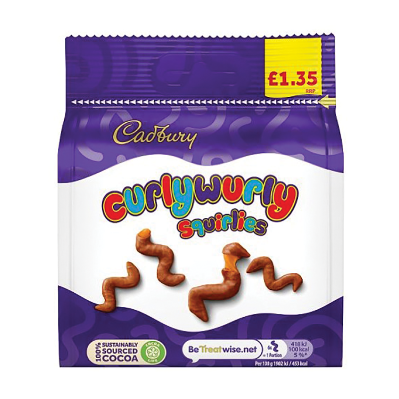 Cadbury Curly Wurly Squirlies -UK
