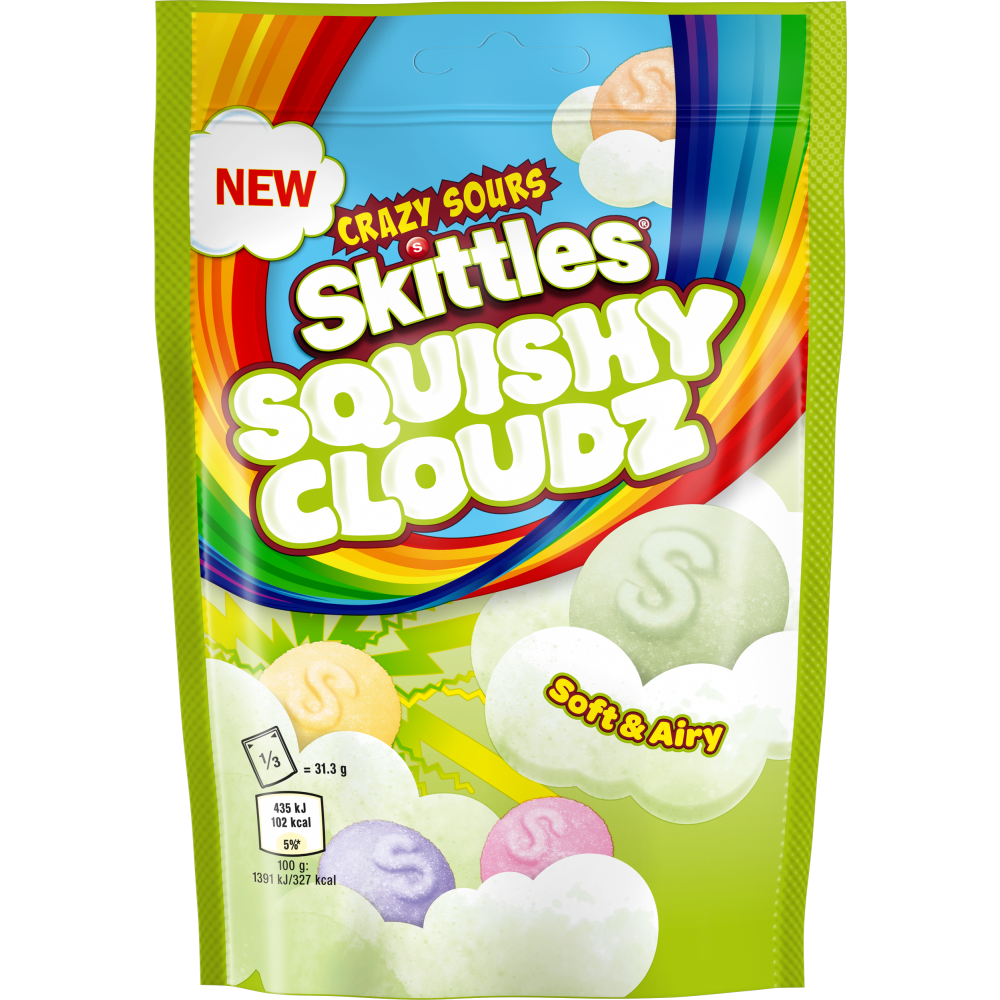 Skittles Squishy Cloudz Crazy Sours -UK