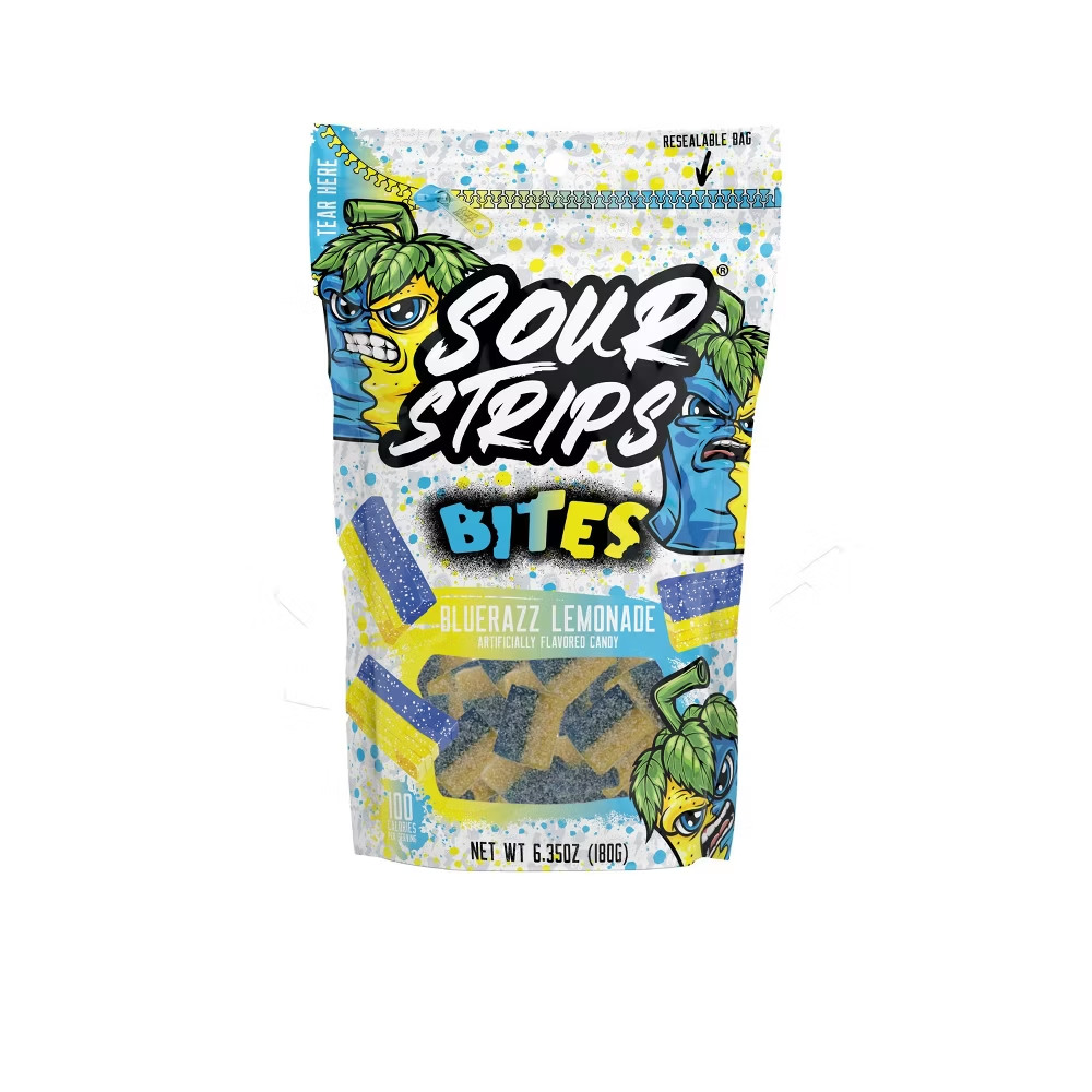 Sour Strips Bites Bluerazz Lemonade