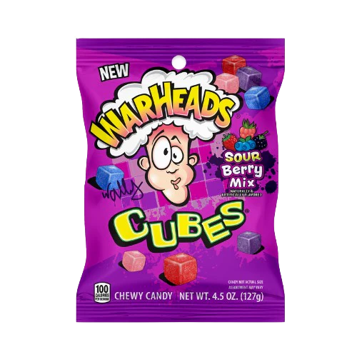 Warheads Cubes Sour Berry Mix