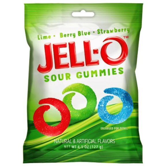 Jello-O Sour Gummies