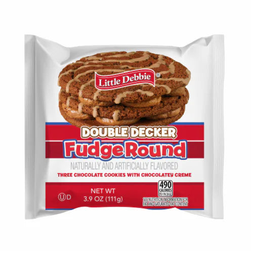 Little Debbie Double Decker Fudge Round