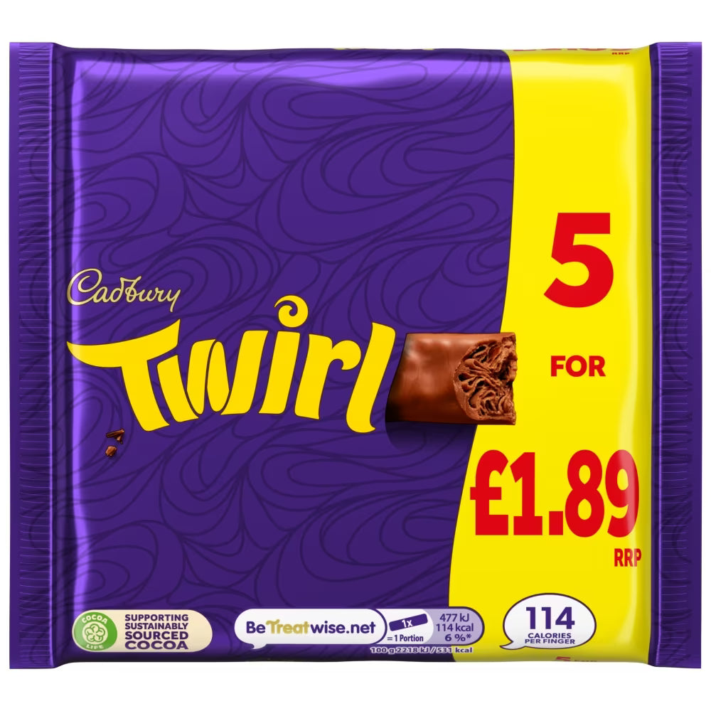 Cadbury Twirl 5 Pack -UK