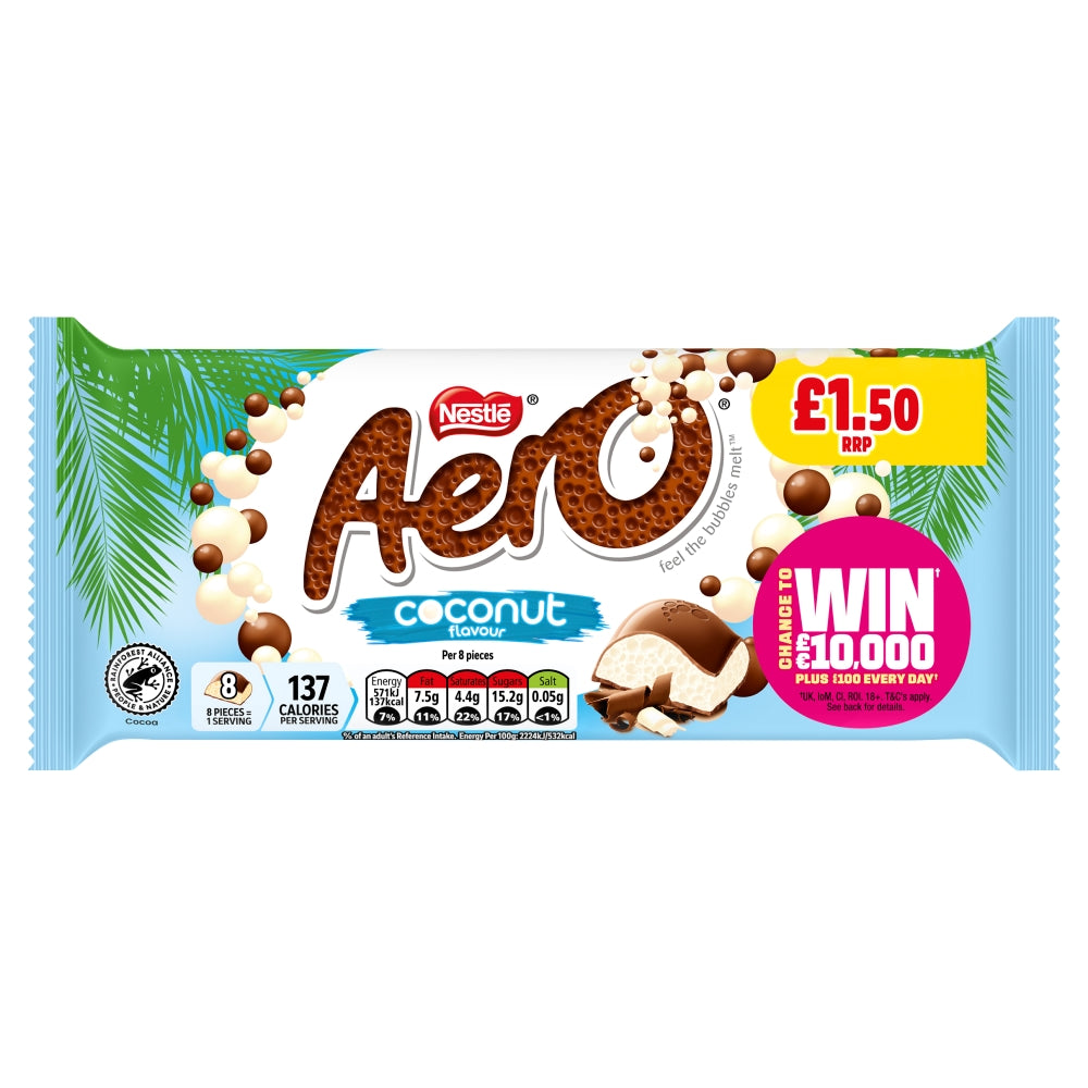Aero Coconut Chocolate Sharing Bar -UK