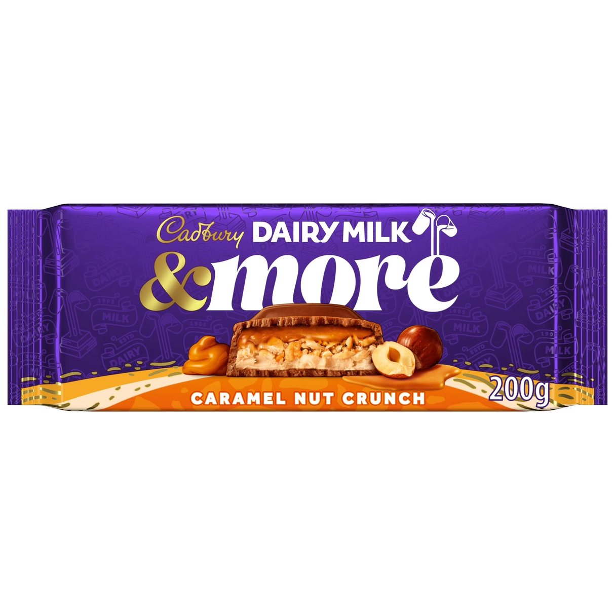 Cadbury Dairy Milk & More Caramel Nut Crunch -UK