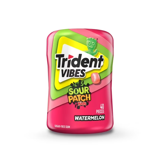 Trident Vibes Sour Patch Kids Watermelon Gum