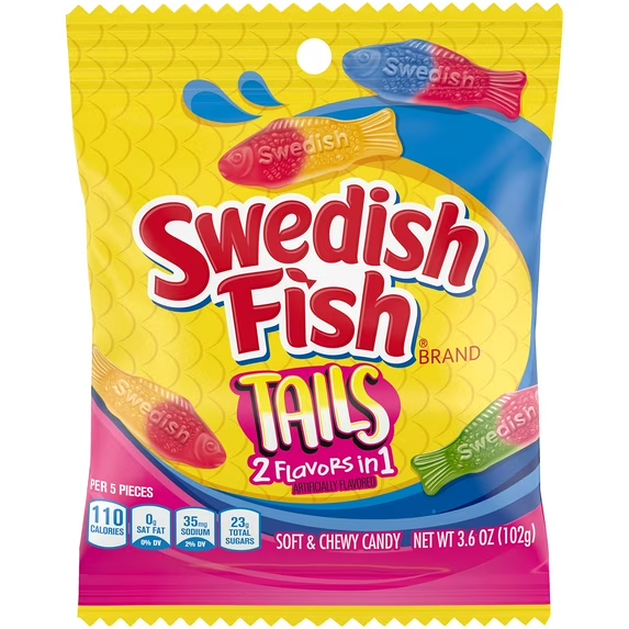 Swedish Fish Tails 2 Flavors in 1