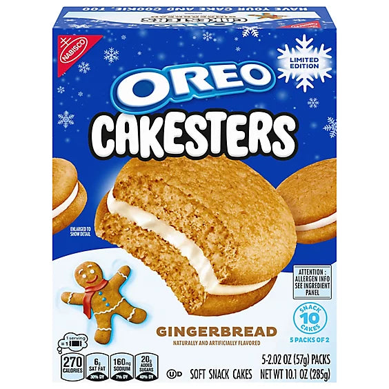 Oreo Cakesters Gingerbread