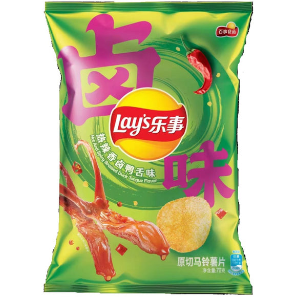 Lay’s Hot and Spicy Duck Tongue -China