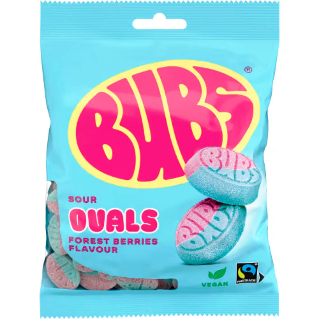Bubs Sour Ovals Forest Berries -Sweden