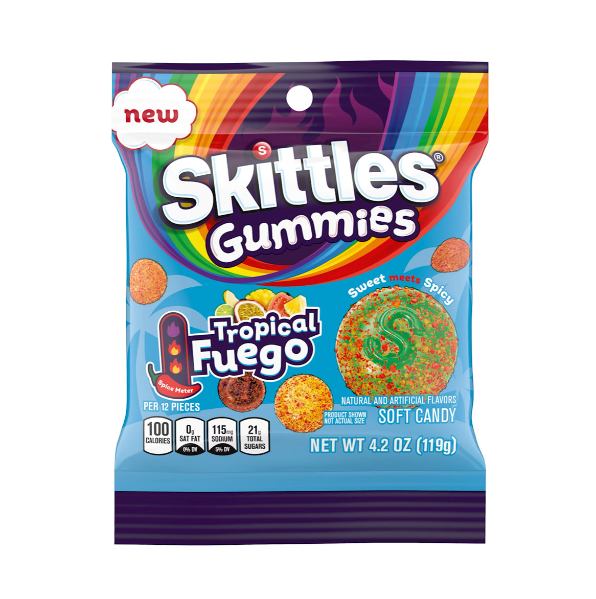 Skittles Gummies Tropical Fuego