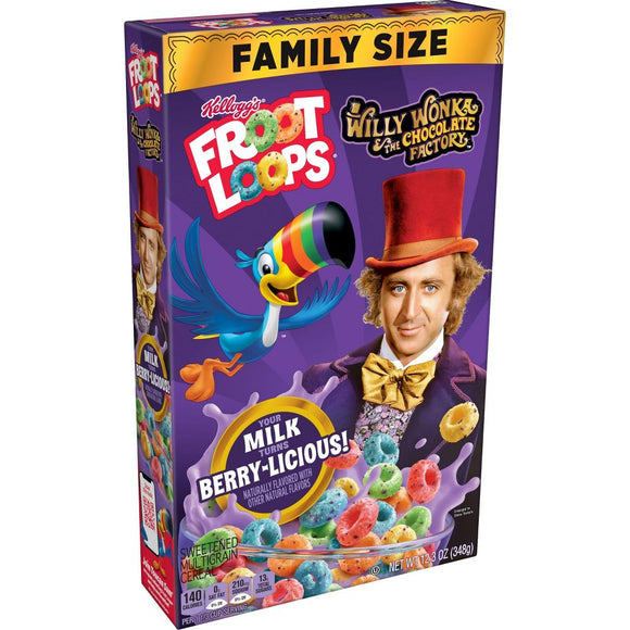 Froot Loops Willy Wonka Magic Milk Family Size