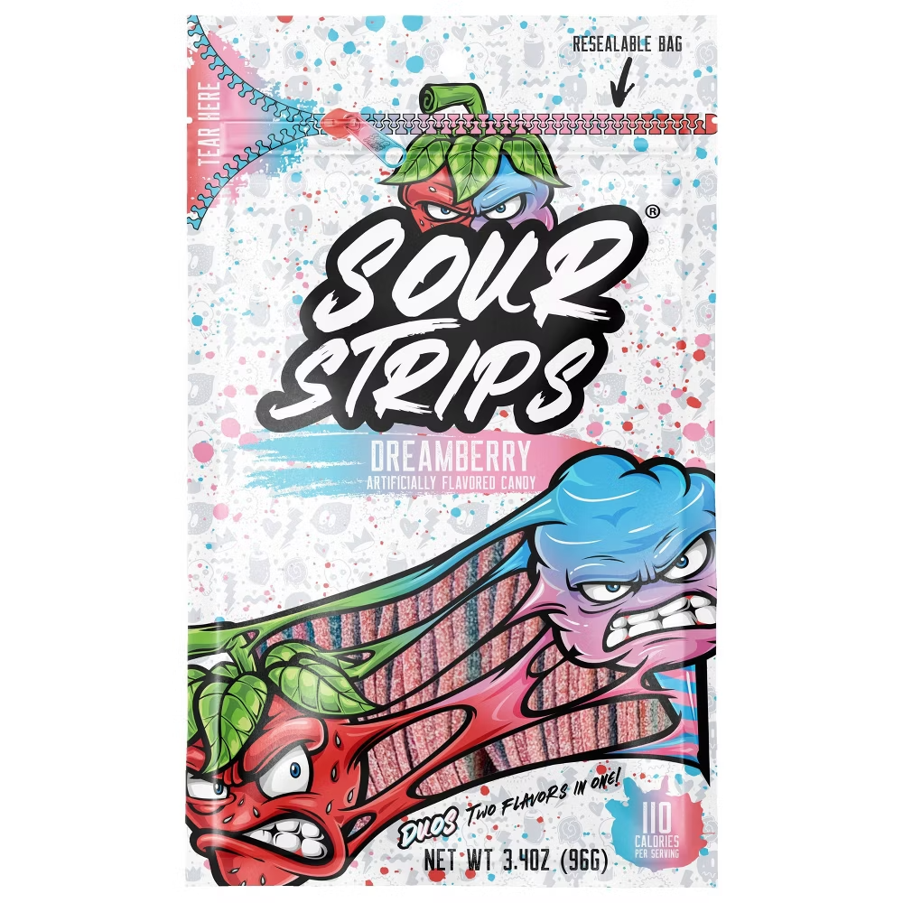 Sour Strips Dream Berry