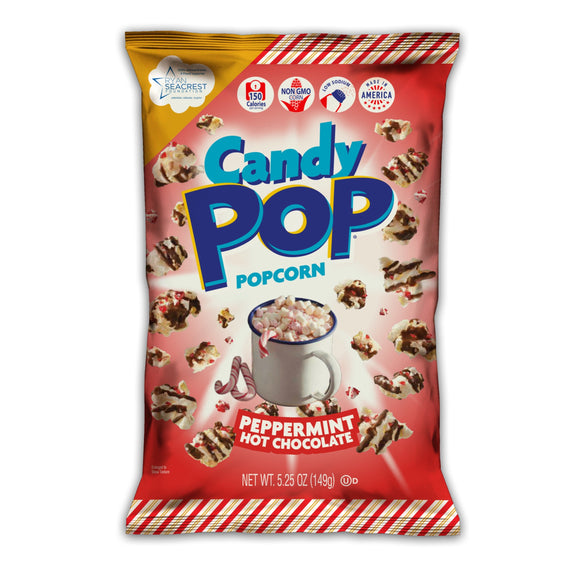 Candy Pop Peppermint Hot Chocolate Popcorn