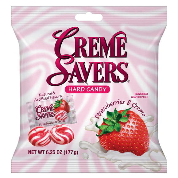 Crème Savers Strawberries & Crème (Large Bag)