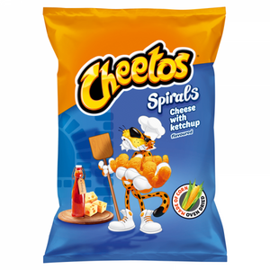 Cheetos Spirals Cheese with Ketchup -Poland
