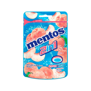 Mentos 2 in 1 Peach Soda -Korea