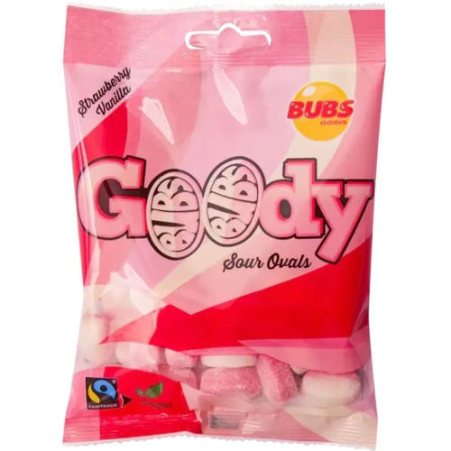 Bubs Goody Strawberry Vanilla Ovals - Sweden
