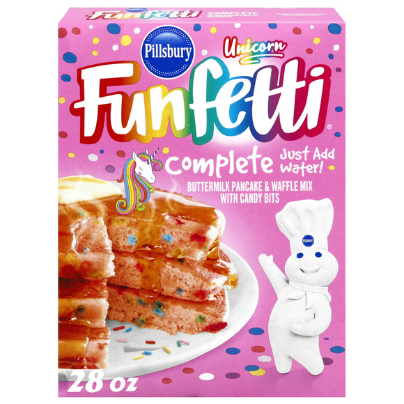Pillsbury Funfetti Unicorn Complete Buttermilk Pancake and Waffle Mix