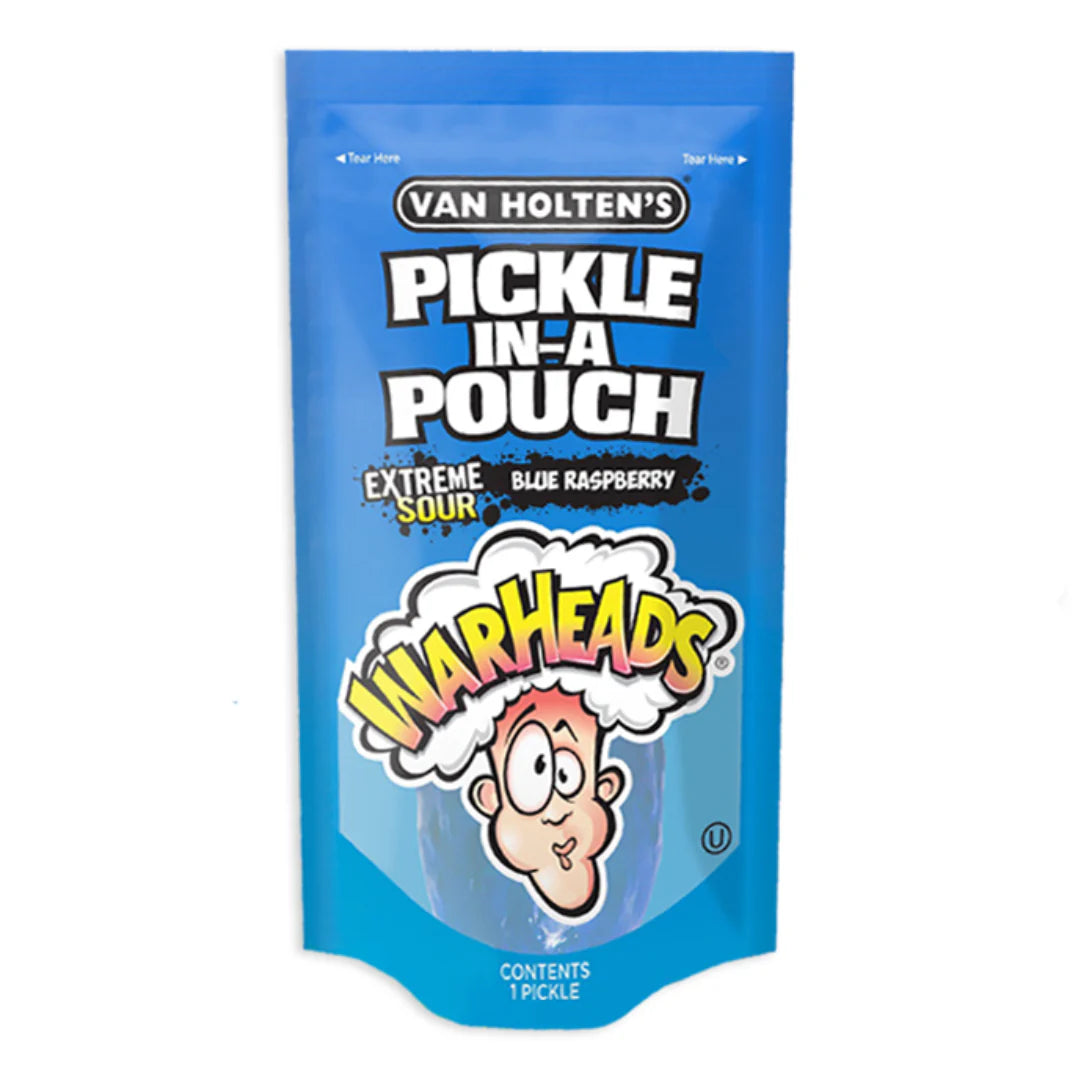 Van Holten's Extreme Sour Warheads Blue Raspberry Pickle
