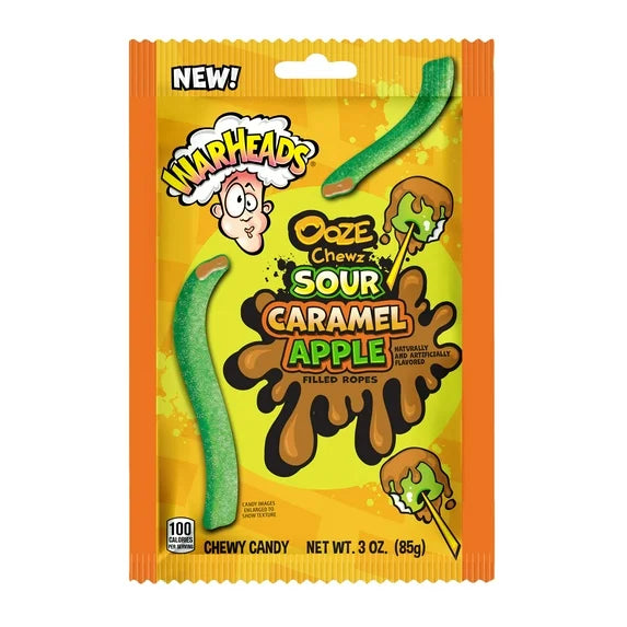 Warheads Ooze Chewz Sour Caramel Apple