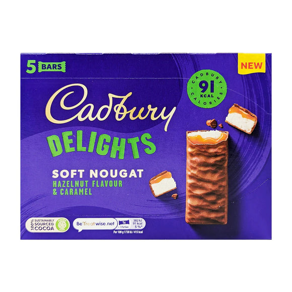 Cadbury Delights Soft Nougat Hazelnut Flavour & Caramel