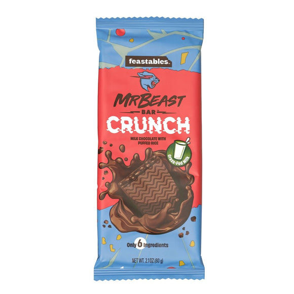 Feastables MrBeast Crunch Milk Chocolate Bar