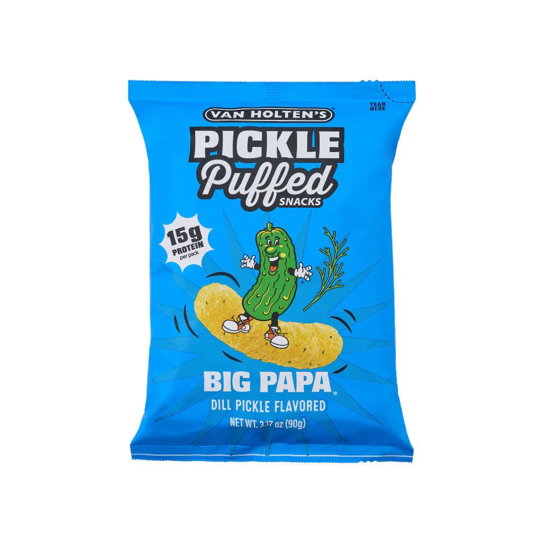 Van Holten's Big Papa Pickle Puffed Snacks