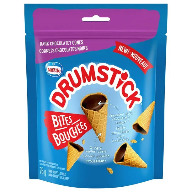 Drumstick Bites Dark Chocolatey Cones