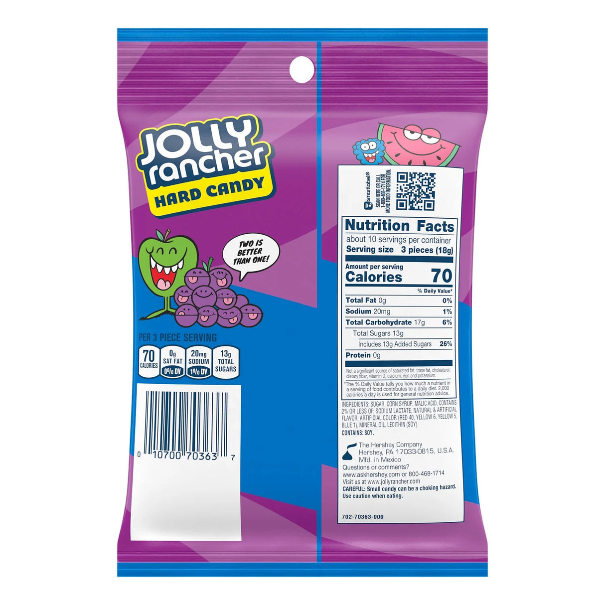 Jolly Rancher 2-in-1 Fruity Swirls Hard Candy