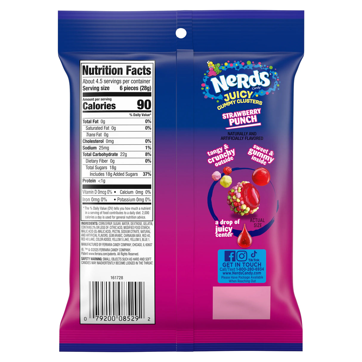 Nerds Juicy Gummy Clusters Strawberry Punch