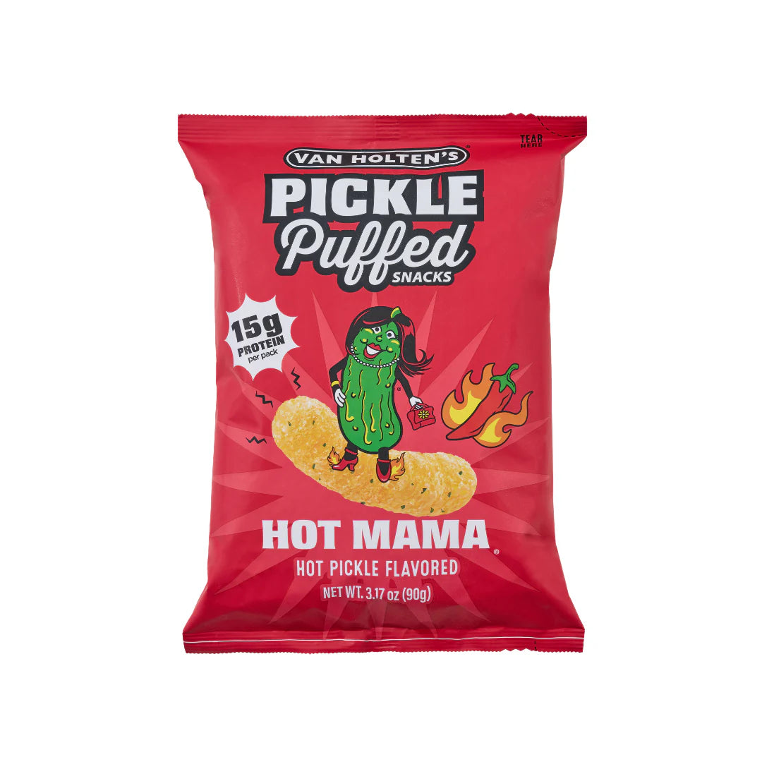 Van Holten's Hot Mama Pickle Puffed Snacks