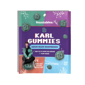 Feastables Karl Gummies Sour Blue Raspberry
