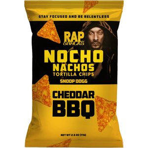 Rap Snacks Nocho Nachos Snoop Dogg Cheddar BBQ
