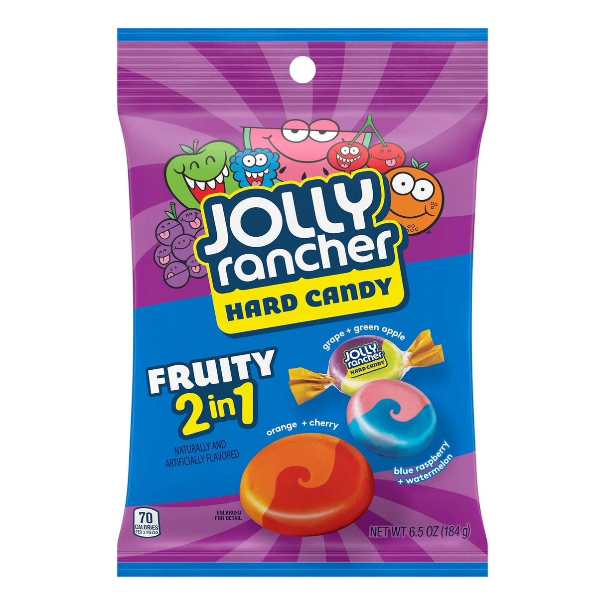 Jolly Rancher 2-in-1 Fruity Swirls Hard Candy