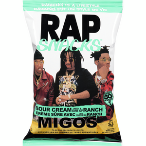 Rap Snacks Migos Sour Cream With A Dab Of Ranch