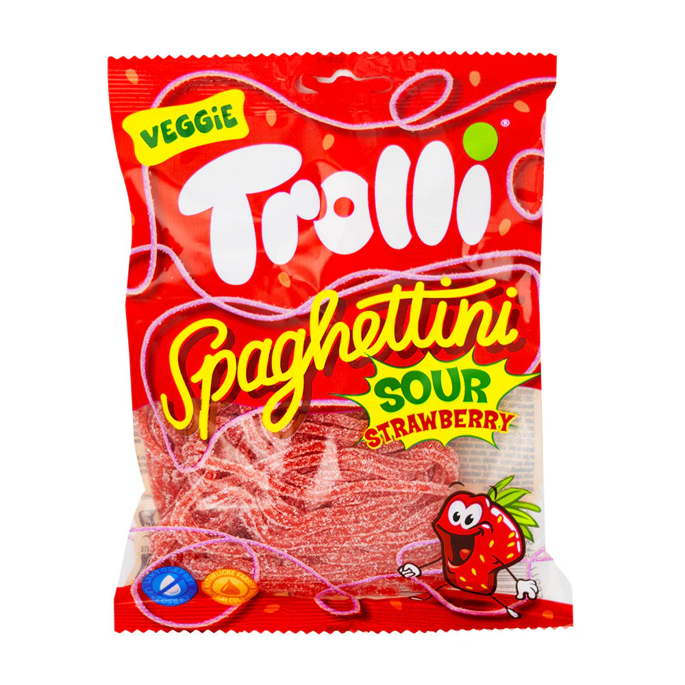 Trolli Spaghettini Sour Strawberry -Germany