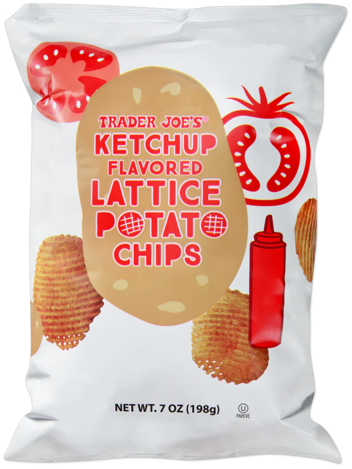 Trader Joe's Ketchup Flavored Lattice Potato Chips