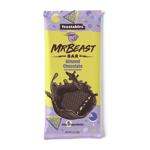 Feastables MrBeast Almond Chocolate Bar