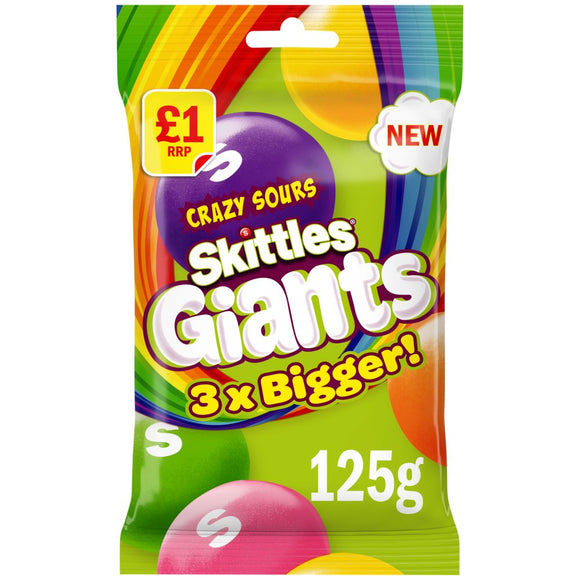 Skittles Giants Crazy Sours -UK
